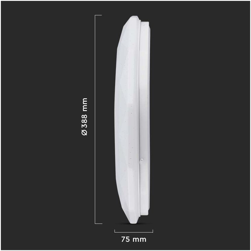 LED Dimmable ceiling light LED/40W/230V 3000K/4000K/6500K + remote control