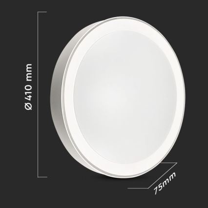 LED Dimmable ceiling light LED/40W/230V 3000K/4000K/6500K d. 41 cm + remote control