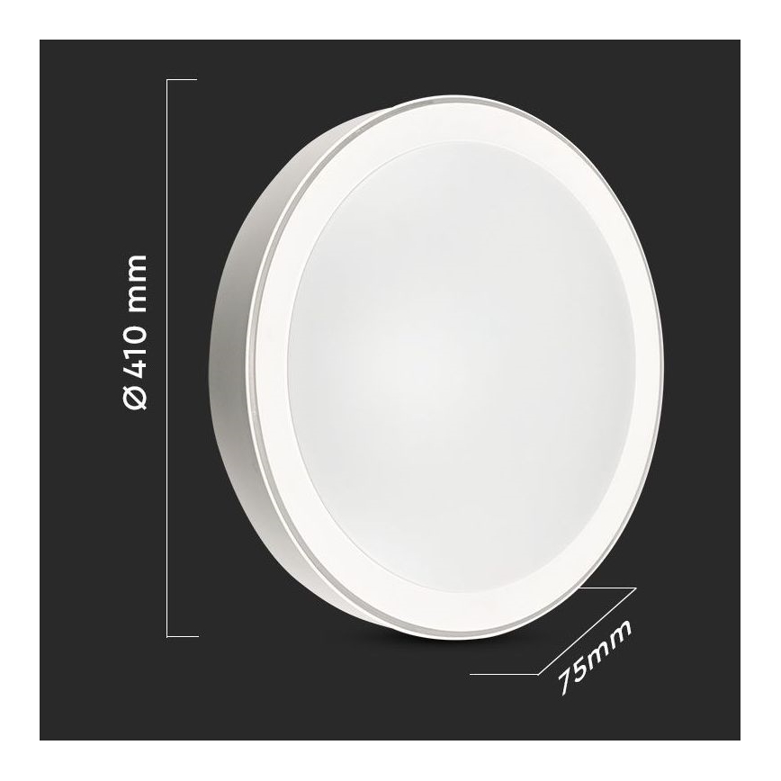 LED Dimmable ceiling light LED/40W/230V 3000K/4000K/6500K d. 41 cm + remote control