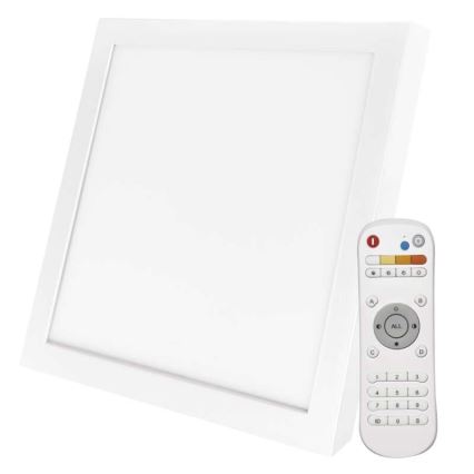 LED Dimmable ceiling light LED/40W/230V 2700K-6000K square + remote control