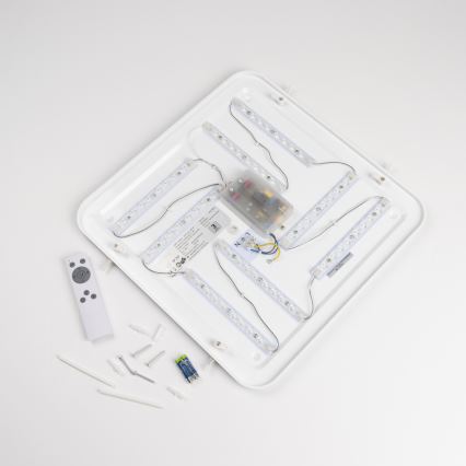 Dimmable LED ceiling light LED/42W/230V 3000-6500K 49x49 cm white + remote control