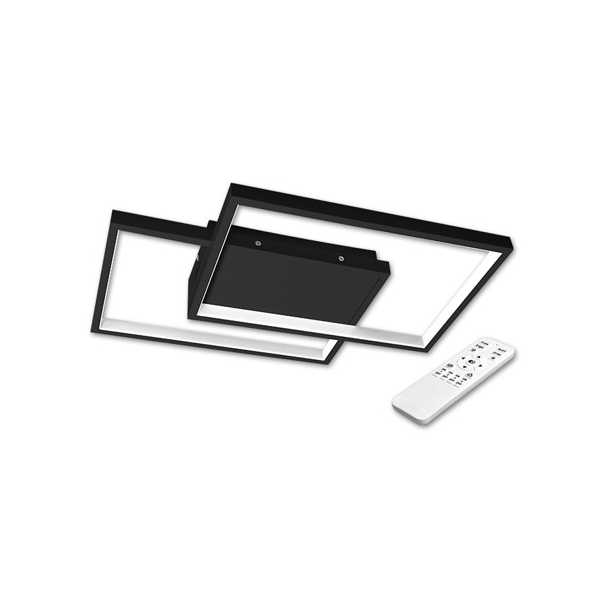 Dimmable LED Ceiling Light LED/45W/230V 3000-6500K Black + Remote Control