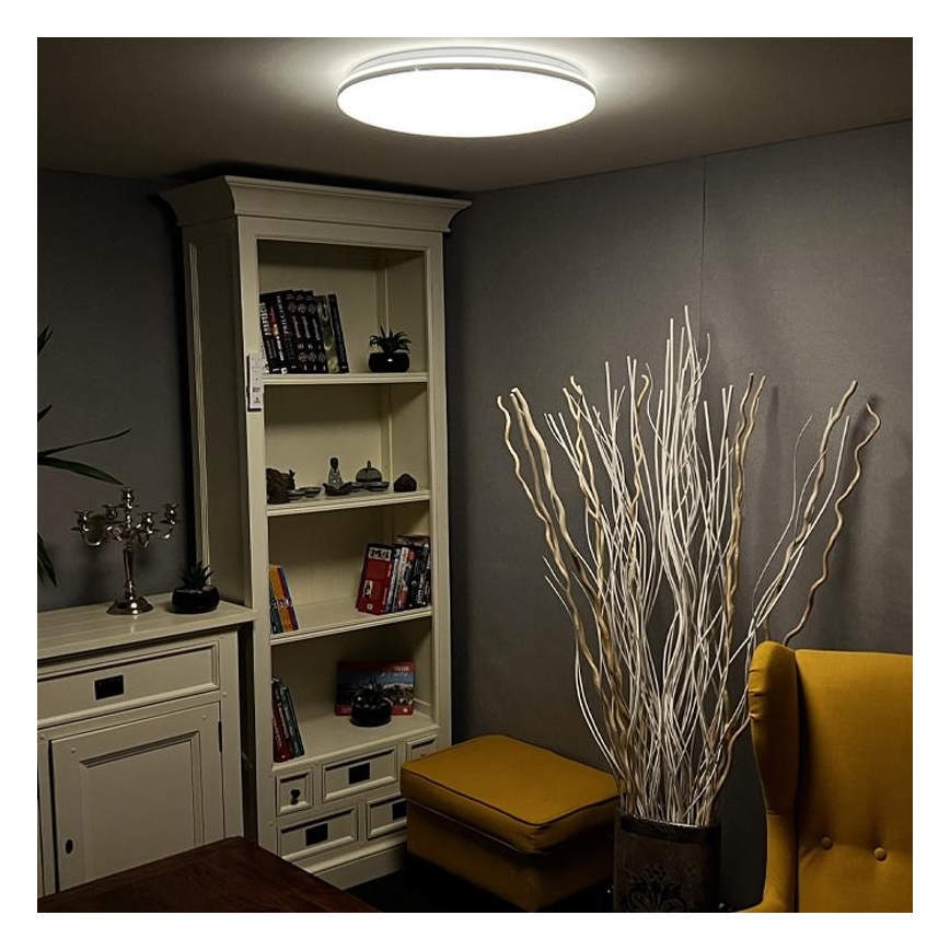 LED Dimmable ceiling light LED/48W/230V 2700-6500K Wi-Fi Tuya + remote control