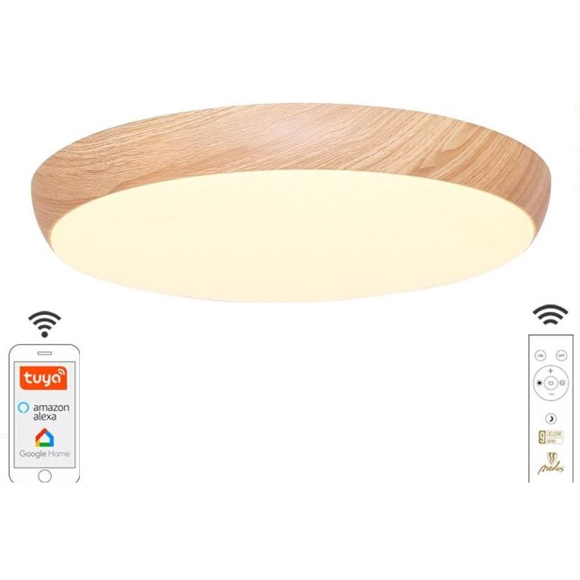 LED Dimmable ceiling light LED/48W/230V 2700-6500K Wi-Fi Tuya + remote control