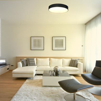 LED Dimmable ceiling light LED/50W/230V 3000-6500K black + remote control