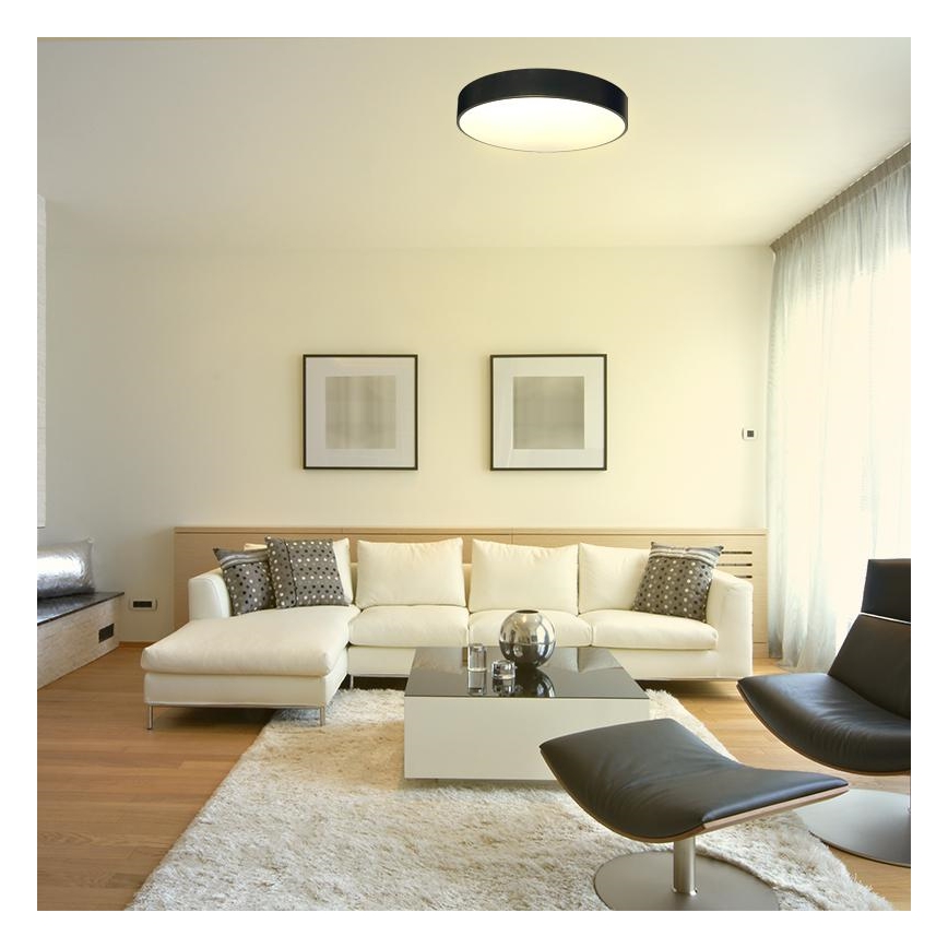 LED Dimmable ceiling light LED/50W/230V 3000-6500K black + remote control