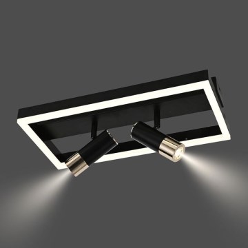 LED Dimmable ceiling light LED/50W/230V 3000-6500K black + remote control