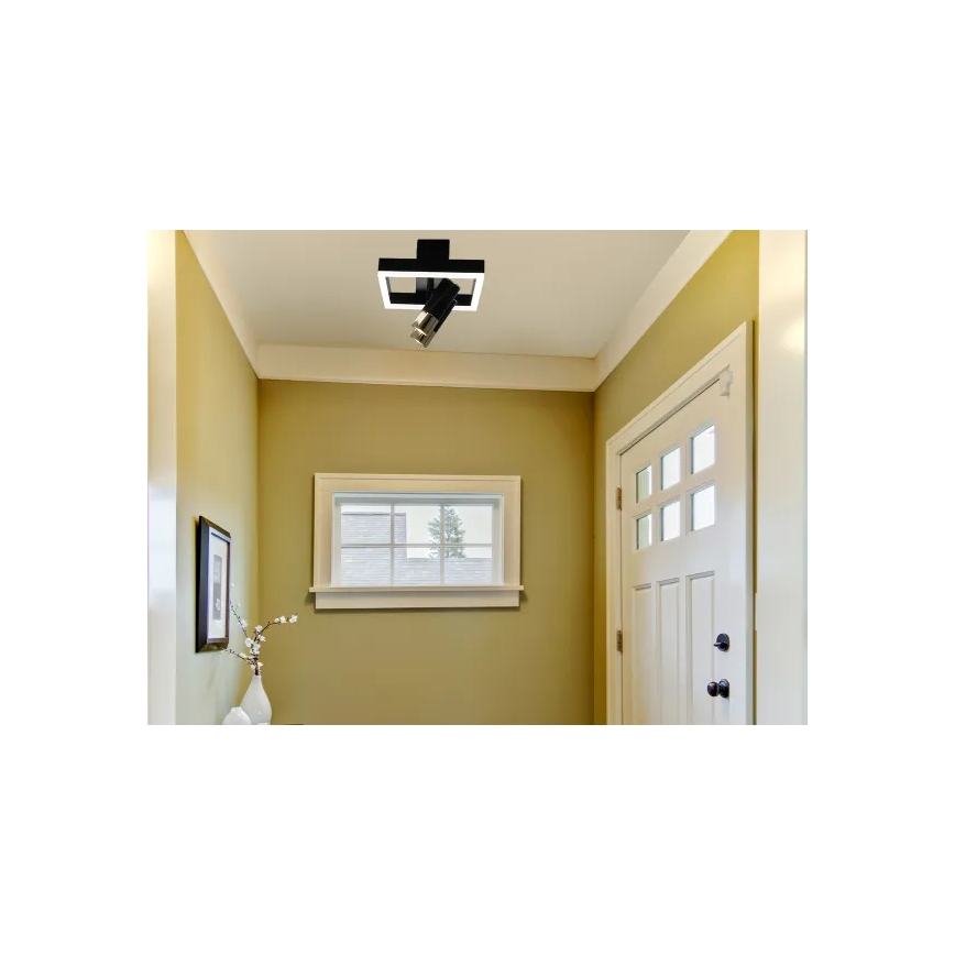 LED Dimmable ceiling light LED/50W/230V 3000-6500K black + remote control