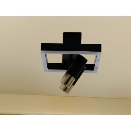 LED Dimmable ceiling light LED/50W/230V 3000-6500K black + remote control