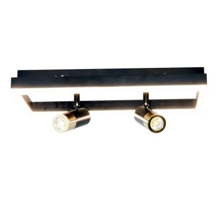 LED Dimmable ceiling light LED/50W/230V 3000-6500K black + remote control