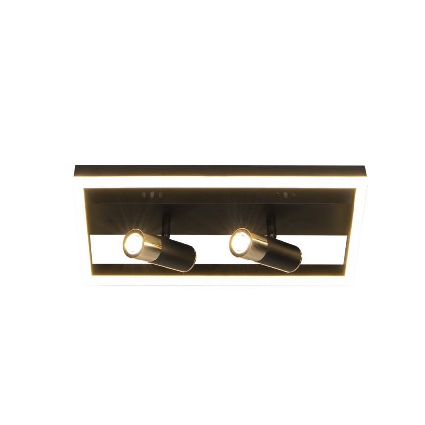 LED Dimmable ceiling light LED/50W/230V 3000-6500K black + remote control