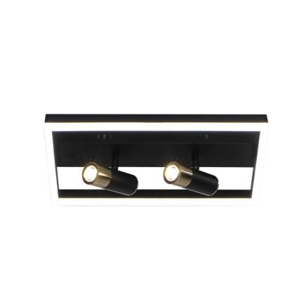 LED Dimmable ceiling light LED/50W/230V 3000-6500K black + remote control