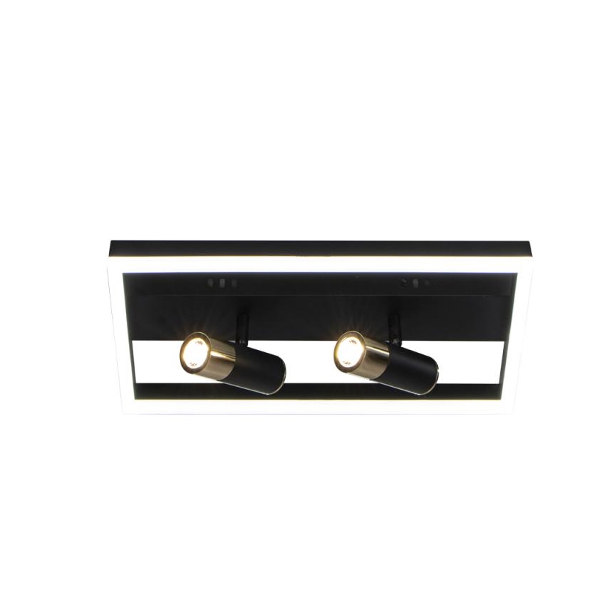 LED Dimmable ceiling light LED/50W/230V 3000-6500K black + remote control