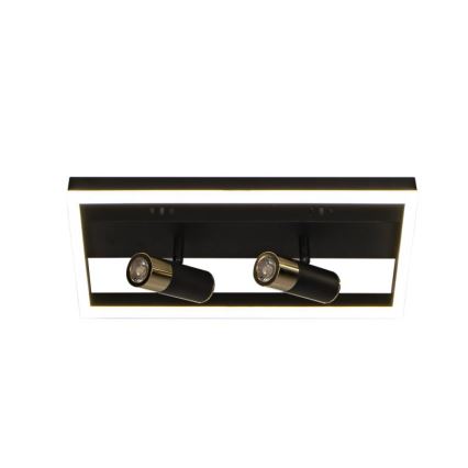 LED Dimmable ceiling light LED/50W/230V 3000-6500K black + remote control