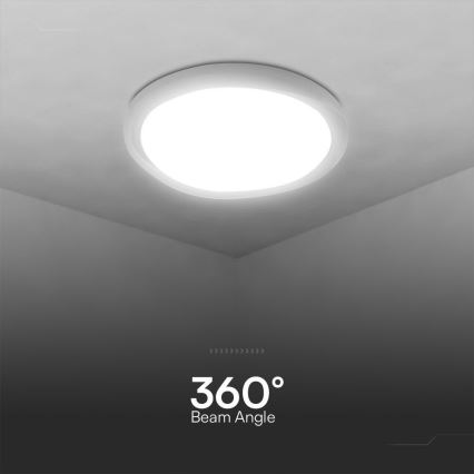 LED Dimmable ceiling light LED/60W/230V 3000-6500K 49,2 cm white + remote control