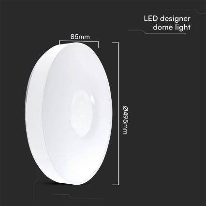 LED Dimmable ceiling light LED/60W/230V 3000-6500K 49,5 cm white + remote control