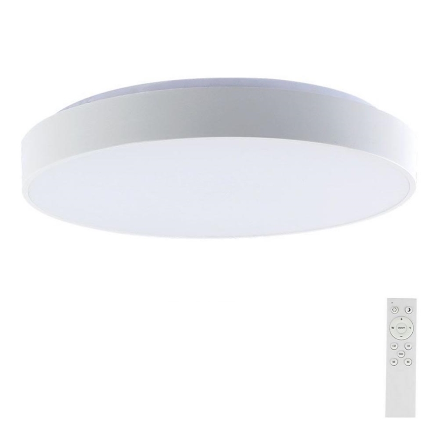 LED Dimmable ceiling light LED/60W/230V 3000-6500K 49,5 cm white + remote control