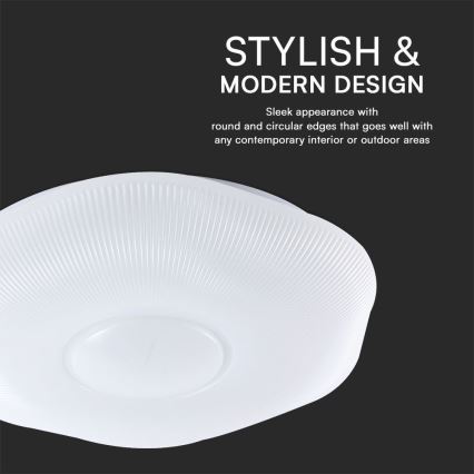 LED Dimmable ceiling light LED/60W/230V 3000-6500K 50 cm white + remote control