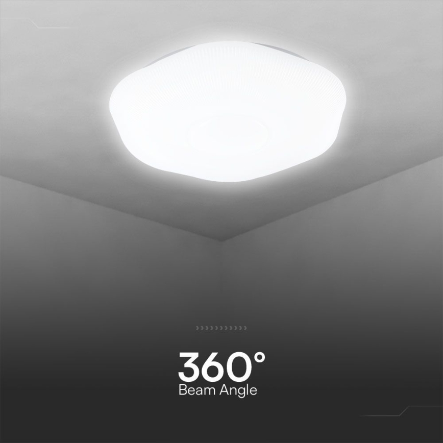 LED Dimmable ceiling light LED/60W/230V 3000-6500K 50 cm white + remote control