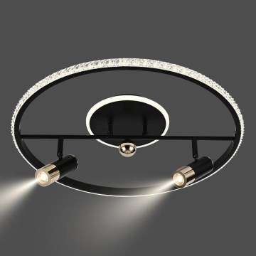 LED Dimmable ceiling light LED/60W/230V 3000-6500K black + remote control