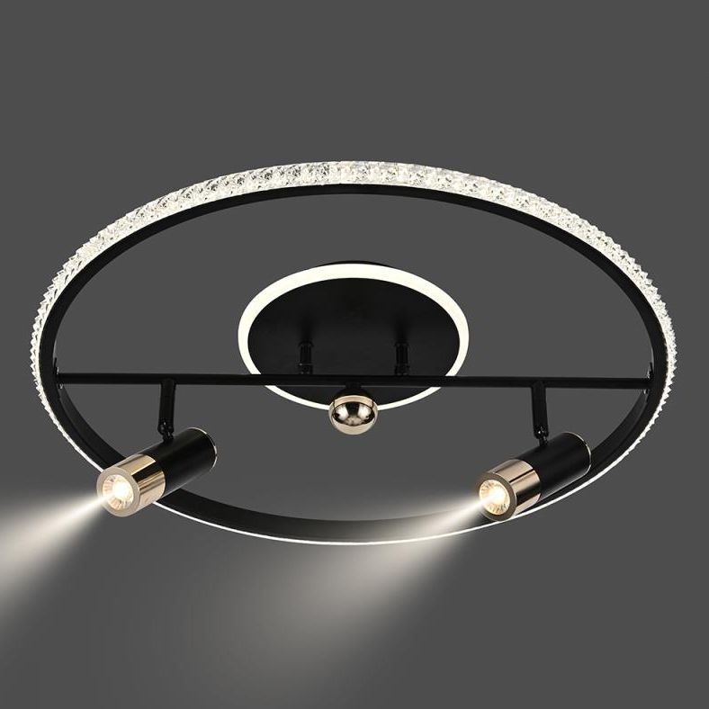 LED Dimmable ceiling light LED/60W/230V 3000-6500K black + remote control