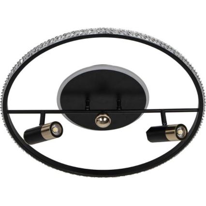 LED Dimmable ceiling light LED/60W/230V 3000-6500K black + remote control