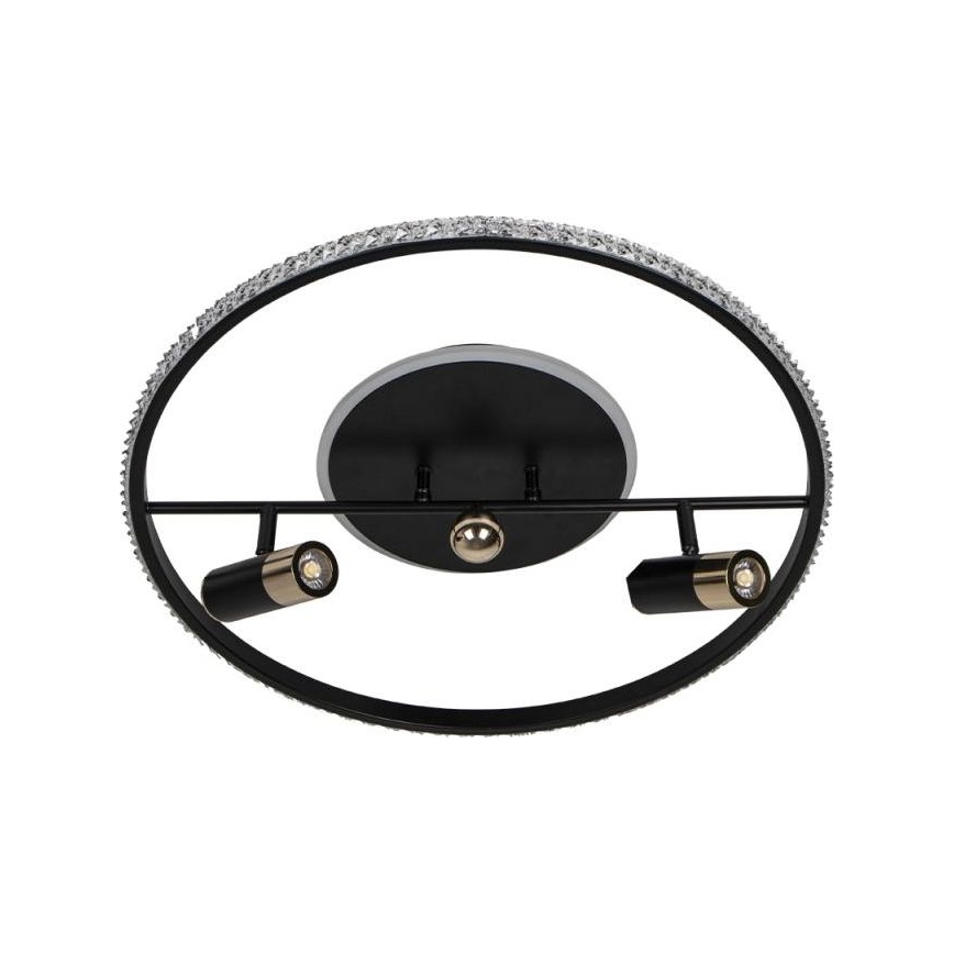 LED Dimmable ceiling light LED/60W/230V 3000-6500K black + remote control