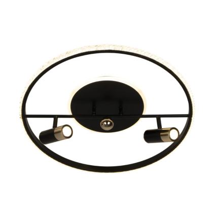 LED Dimmable ceiling light LED/60W/230V 3000-6500K black + remote control