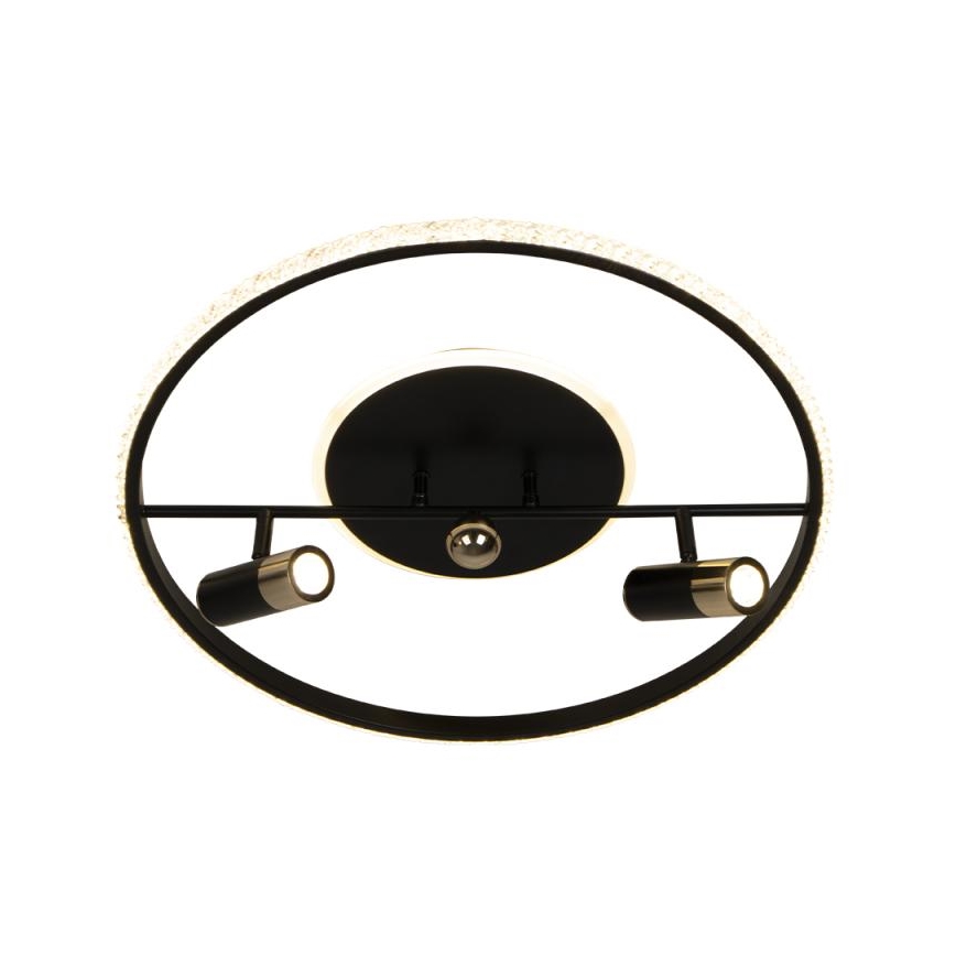 LED Dimmable ceiling light LED/60W/230V 3000-6500K black + remote control
