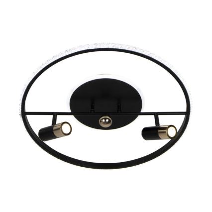 LED Dimmable ceiling light LED/60W/230V 3000-6500K black + remote control
