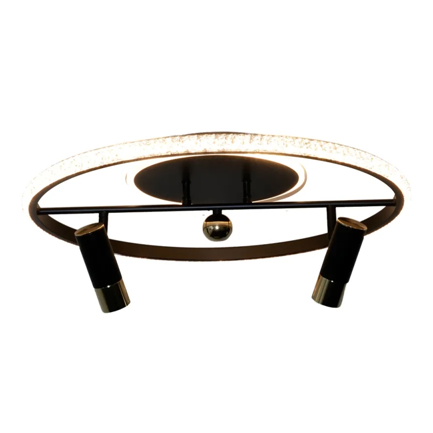 LED Dimmable ceiling light LED/60W/230V 3000-6500K black + remote control
