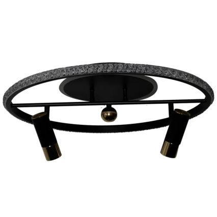 LED Dimmable ceiling light LED/60W/230V 3000-6500K black + remote control