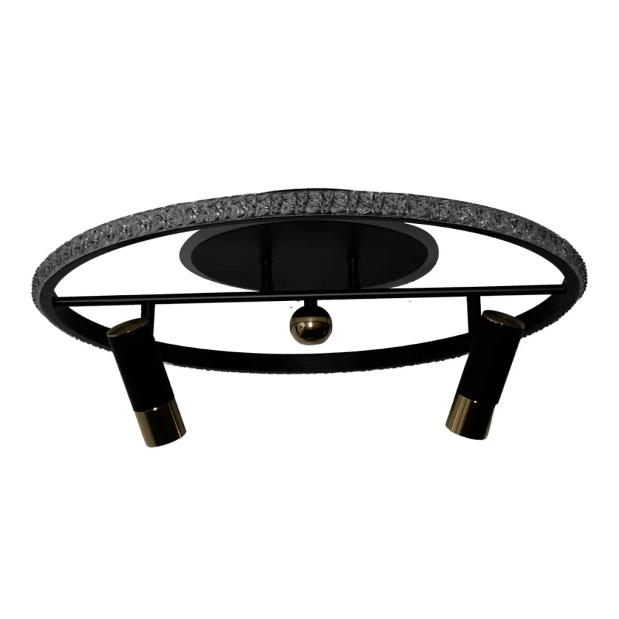 LED Dimmable ceiling light LED/60W/230V 3000-6500K black + remote control