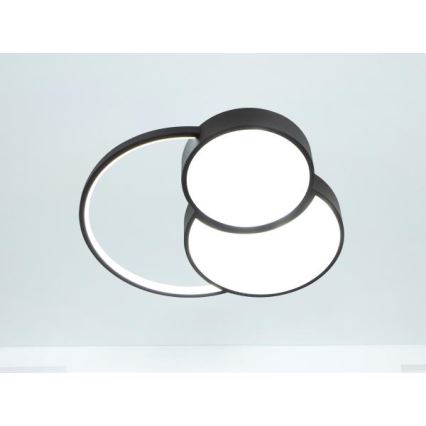 LED Dimmable ceiling light LED/60W/230V 3000-6500K black + remote control