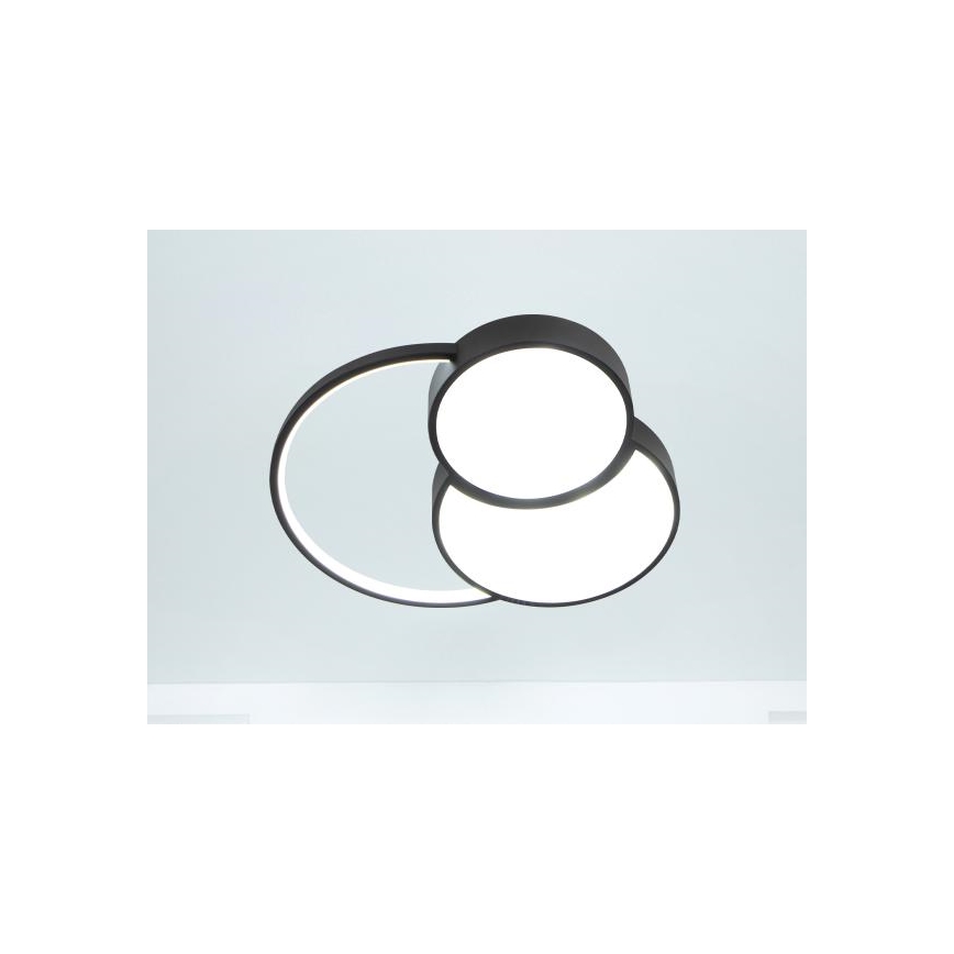 LED Dimmable ceiling light LED/60W/230V 3000-6500K black + remote control
