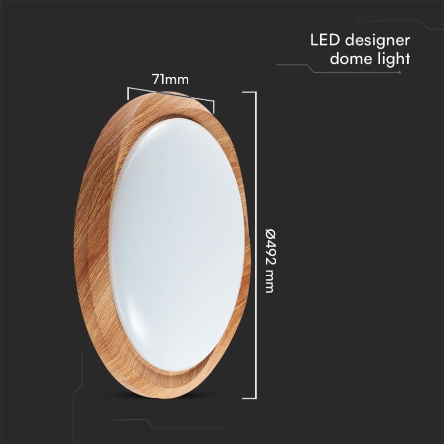 LED Dimmable ceiling light LED/60W/230V 3000-6500K + remote control