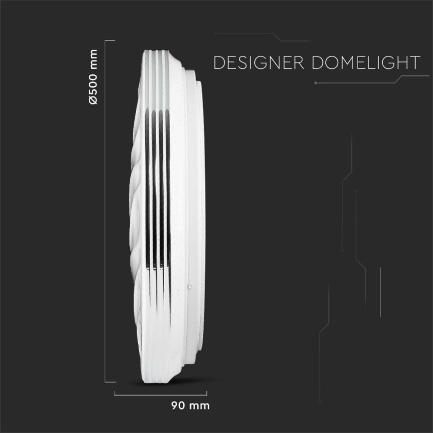 LED Dimmable ceiling light LED/60W/230V 3000K/4000K/6500K + remote control