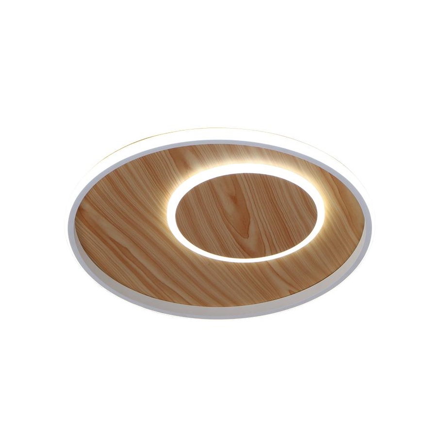 LED Dimmable ceiling light LED/65W/230V 3000-6500K brown + remote control