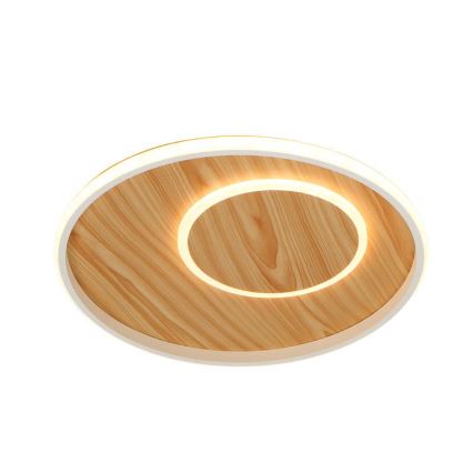 LED Dimmable ceiling light LED/65W/230V 3000-6500K brown + remote control