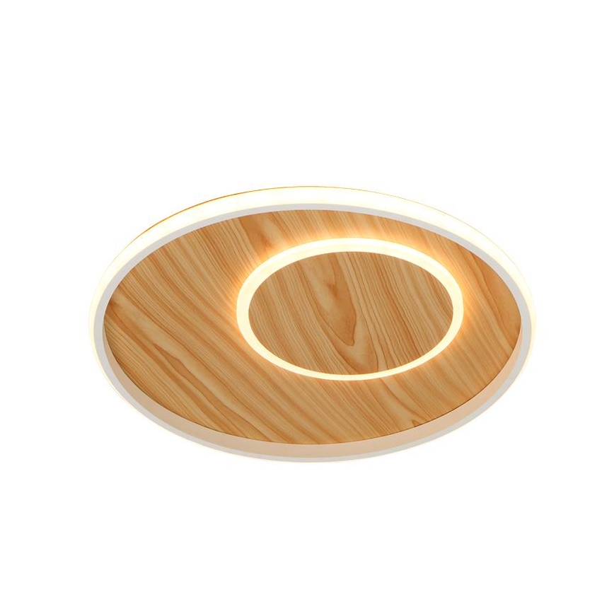 LED Dimmable ceiling light LED/65W/230V 3000-6500K brown + remote control