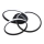 LED Dimmable ceiling light LED/70W/230V 3000-6500K black + remote control