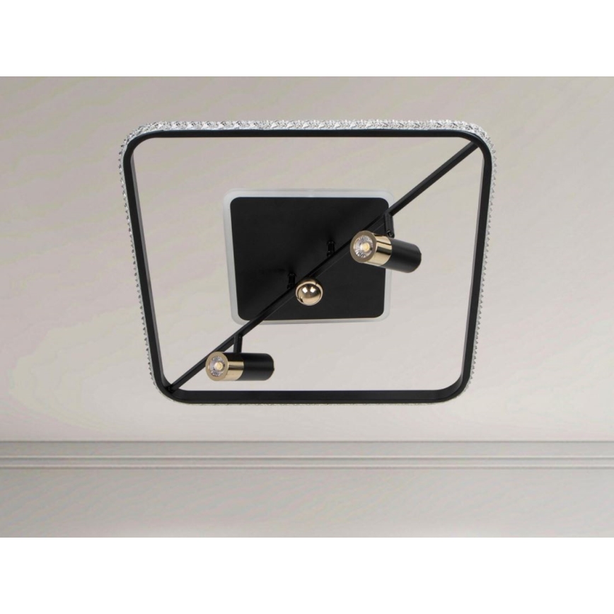 LED Dimmable ceiling light LED/70W/230V 3000-6500K black + remote control