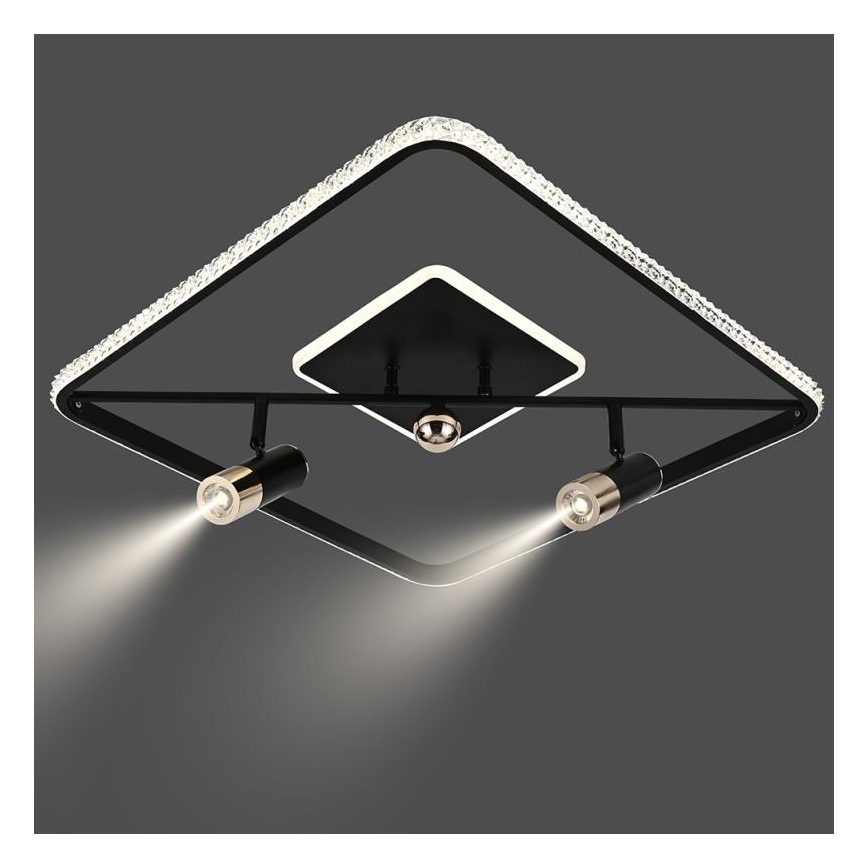 LED Dimmable ceiling light LED/70W/230V 3000-6500K black + remote control