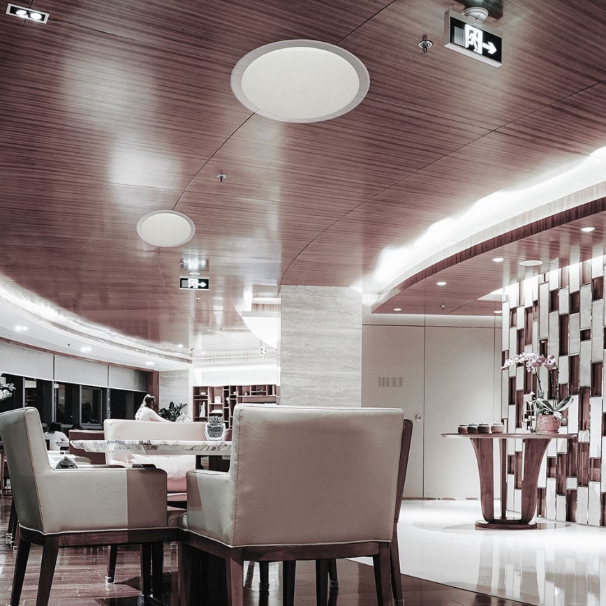 LED Dimmable ceiling light LED/72W/230V 3000-6500K d. 67 cm white + remote control