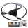 LED Dimmable ceiling light LED/75W/230V 3000-6500K black + remote control