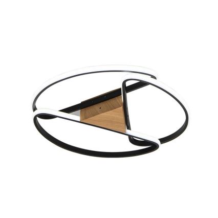 LED Dimmable ceiling light LED/75W/230V 3000-6500K brown/black + remote control