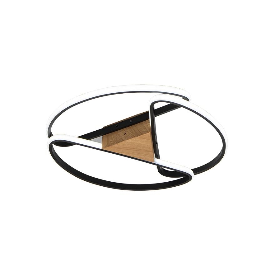 LED Dimmable ceiling light LED/75W/230V 3000-6500K brown/black + remote control