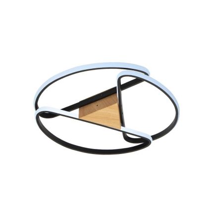 LED Dimmable ceiling light LED/75W/230V 3000-6500K brown/black + remote control