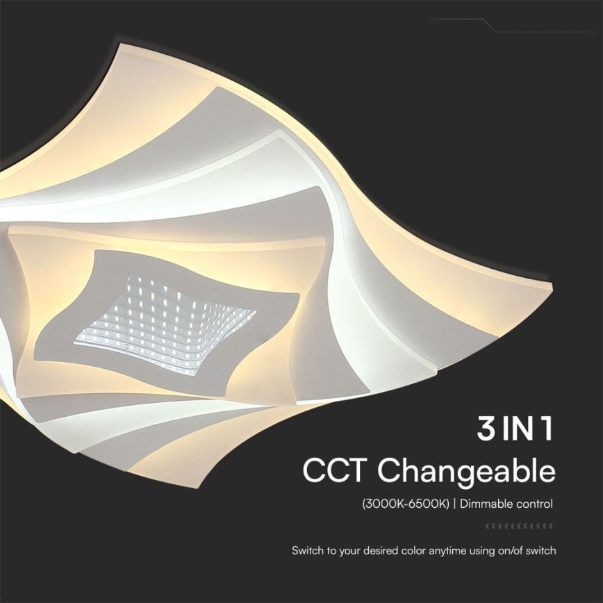 LED Dimmable ceiling light LED/75W/230V 3000-6500K + remote control