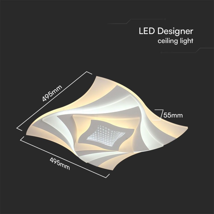 LED Dimmable ceiling light LED/75W/230V 3000-6500K + remote control